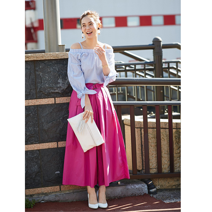 Long Flare Skirt Gaucho レディース ロング スカーチョ